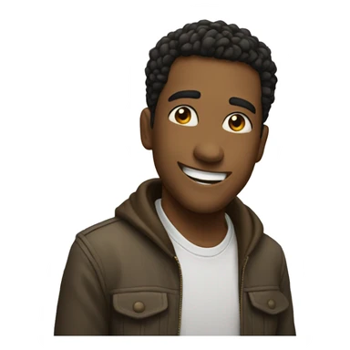 Akward smile sticker