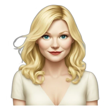 actress kirsten dunst sticker