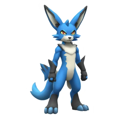 Lucario-WereGarurumon full body sticker