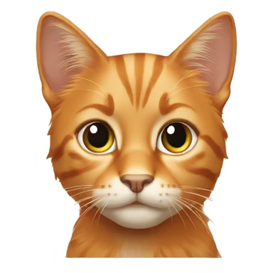 Medium hair orange tabby  sticker
