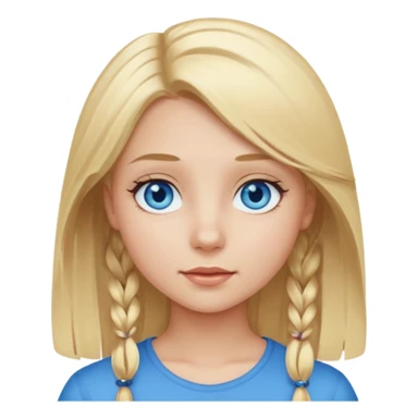 Girl blond sticker