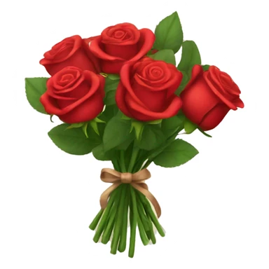 Neat Bouquet of red roses sticker