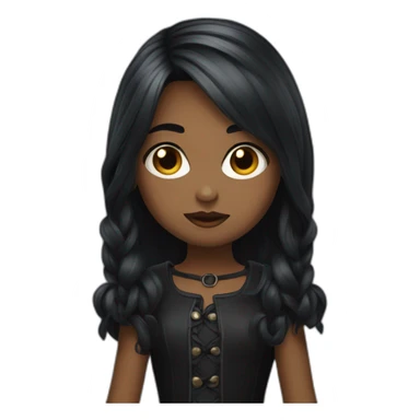 Fille gothique sticker