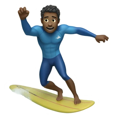 Me surfing a wave sticker