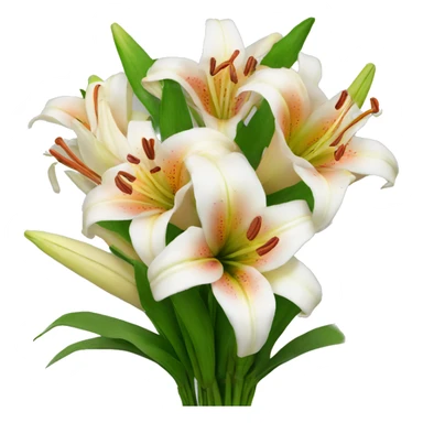 bouquet of lilies  sticker