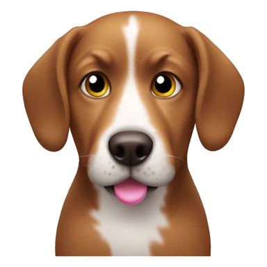 Dog with donut sticker