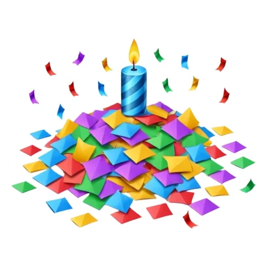 birthday confetti sticker