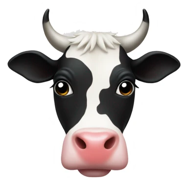 Heart cow print sticker