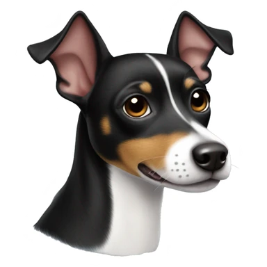 All Black Rat Terrier  sticker