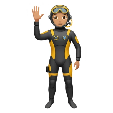 diver full body
 sticker