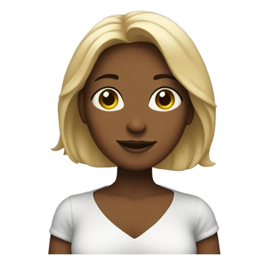 Woman showing peace sticker