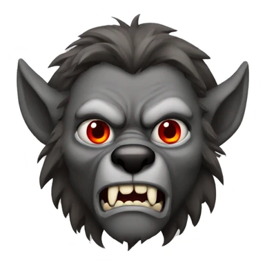Werewolf with red eyes sticker