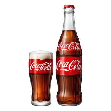Bottle of CocaCola sticker