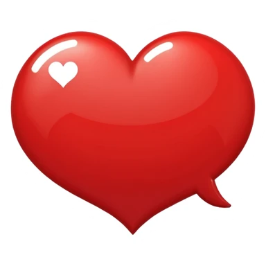 speech bubble with a heart inside sticker