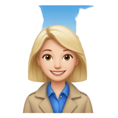 City Tour Guide woman  sticker