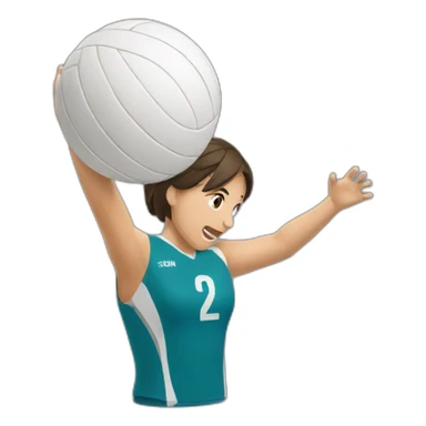 passionate about volleyball sticker