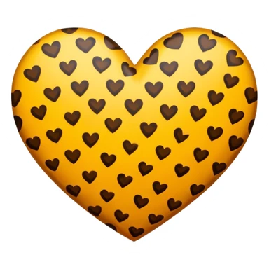 Leopard heart sticker
