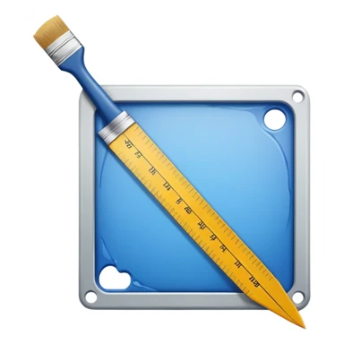 mac os icon crop ruler square wall paint sticker