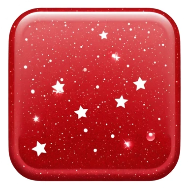 red glitter link sticker