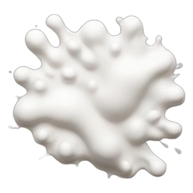 white paint splashed side ways sticker