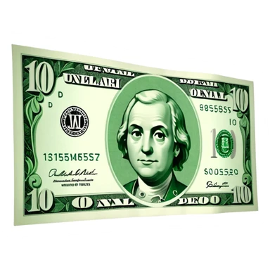 100 dollar bill sticker