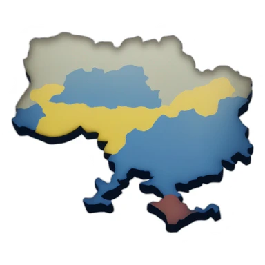 Map of Ukraine sticker