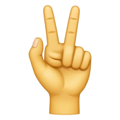 I want a emoji with middle finger bend towards sticker