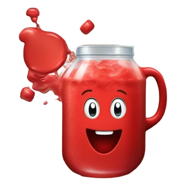 Koolaid  breaking through wall ovarie sticker