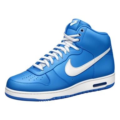 blue Nike shoe sticker