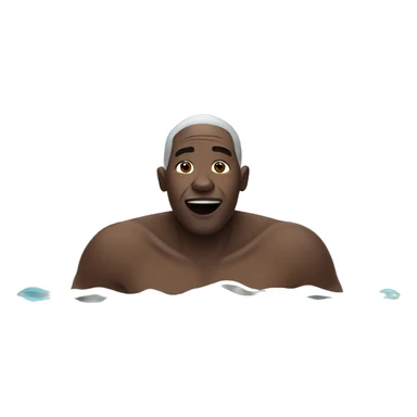 African Man swimming  sticker