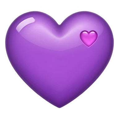 Coeur violet Normal iPhone sticker