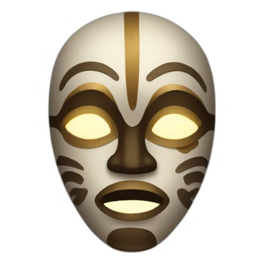 African mask sticker