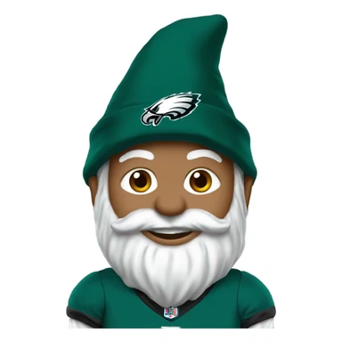 Gnome in Philadelphia Eagles outfit  sticker