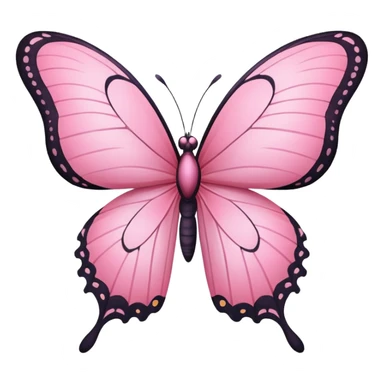 pink butterfly sticker