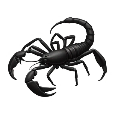 Scorpion preto sticker