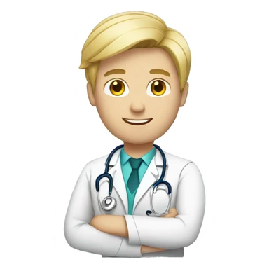 doctor male blond sticker