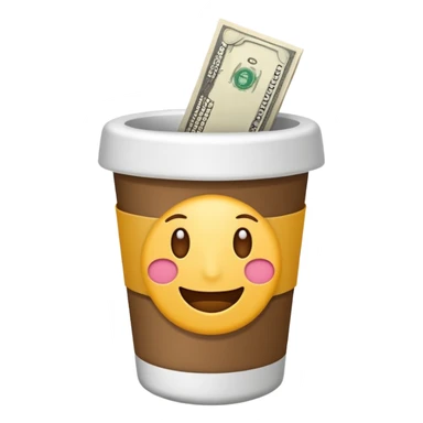 emoji dentro do vaso sanitário com cocô e dinheiro sticker