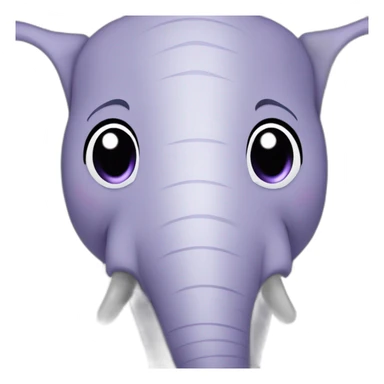 Doudou Éléphant violet sticker