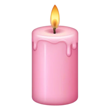 Baby pink candle  sticker