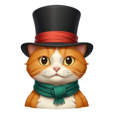 Ginger cat as Scrooge  sticker