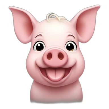 rockstar pig sticker