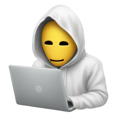 anonymous with laptop sticker
