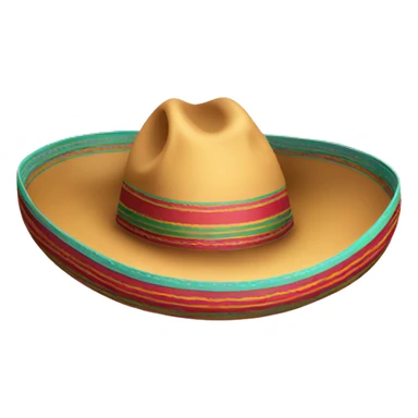 Mexican sombrero small sticker