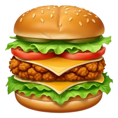 fried chicken sandwich sticker