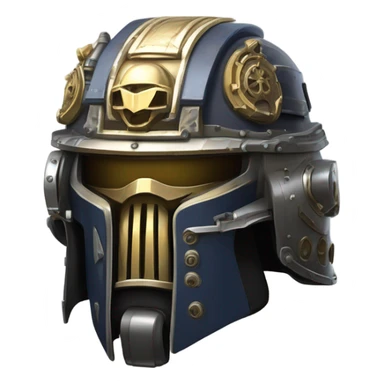 A warhammer 40k space marine helmet  sticker