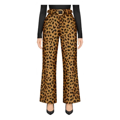 leopard print trouser sticker
