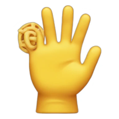 Good hand and restaurant sticker