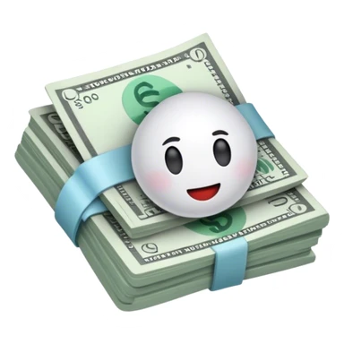 saving money bills sticker