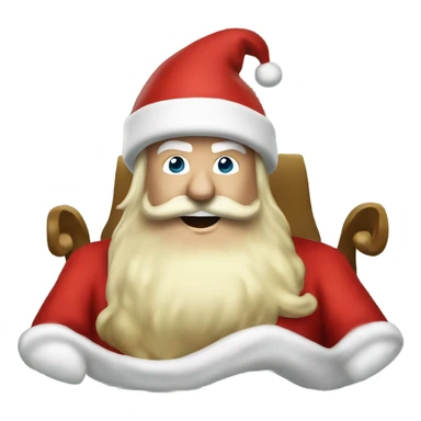 Donald Trump as Santa Claus on his sleigh  sticker