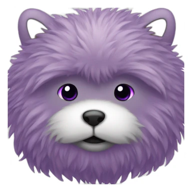 Fur ball purple sticker